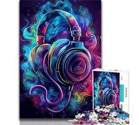 Adult Jigsaw Puzzles 1000 Pieces Gaming Headset,Educational Games Home Decoration Educational Game for Birthday,Chrismas (38x26cm)