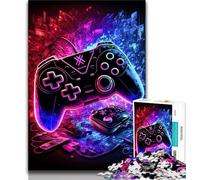 Adult Jigsaw Puzzles 1000 Pieces Gaming Neon 1000 Piece Puzzle,Challenging Family Activity Games DIY Toy for Home Wall Decor Gifts (size 38x26cm)