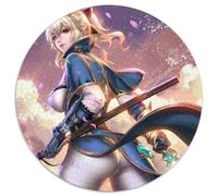 Adult Jigsaw Puzzles 1000 Pieces Genshin Impact Jean 1000 Piece Round Jigsaw Ideal DIY Decor & Brain Teaser Gift 67.5x67.5cm