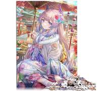 Adult Jigsaw Puzzles 1000 Pieces Genshin Impact Sangonomiya Kokomi Wood Jigsaw Home Decor 19.7x29.5inch