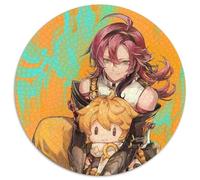 Adult Jigsaw Puzzles 1000 Pieces Genshin Impact Shikanoin Heizou Round Jigsaw Puzzle 1000 Pieces Family Game Night, Home Decor & Brain Training Gift 67.5x67.5cm