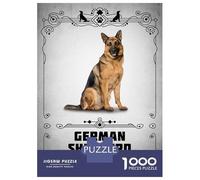Adult Jigsaw Puzzles 1000 Pieces German Shepherd Adult Puzzles Hands-on Game Analysis And Logic Gifts for Friends And Family 70x50cm/1000pcs