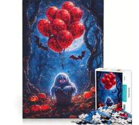 Adult Jigsaw Puzzles 1000 Pieces Ghostly Halloween Balloons, Educational Game, Fun at Home Activities, for Birthday, Chrismas 50x75cm