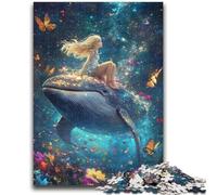 Adult Jigsaw Puzzles 1000 Pieces Girl And Whale for And from 14 Years And over Play Toys Because It Is Ideal As A Gift for The Whole Family 26x38cm