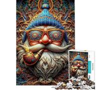 Adult Jigsaw Puzzles 1000 Pieces Gnomadic Harmony Jigsaw Puzzles for Teenagers Pattern Assembly Difficult And Challenge Challenging Family Fun Game (Size 38x52cm)