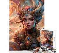 Adult Jigsaw Puzzles 1000 Pieces Goddess Freya's Cosmic Dream Realm 1000 Piece Jigsaws Home Decoration Toys Great Gifts And Toys Improve Memory (50x75cm)