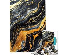 Adult Jigsaw Puzzles 1000 Pieces Golden Abyss Jigsaw Puzzles for Teenagers Pattern Assembly Difficult And Challenge Challenging Family Fun Game (Size 50x75cm)