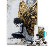 Adult Jigsaw Puzzles 1000 Pieces Golden Angel Adult Jigsaw,Stress Reliever Difficult Challenge Unique Home Decor And Gifts 26x38cm