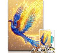Adult Jigsaw Puzzles 1000 Pieces Golden Phoenix Puzzles for Teenagers,Stress Reliever Difficult Challenge Unique Home Decor And Gifts 26x38cm
