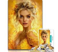 Adult Jigsaw Puzzles 1000 Pieces Golden Woman 1000 Pieces for Adults,Educational Stress Relief Toy Gifts for Friends And Family (size 75x50cm)