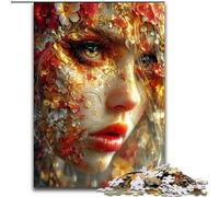 Adult Jigsaw Puzzles 1000 Pieces Golden Woman, Educational Games Home Decoration Suitable for Desktop Decoration (size 26x38cm)