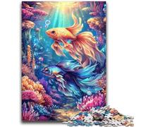 Adult Jigsaw Puzzles 1000 Pieces Goldfish Help The Brain Exercise Addictive Toys to Cultivate Patience Perfect Decoration 50x75cm