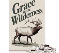 Adult Jigsaw Puzzles 1000 Pieces Grace in The Wilderness Paper Jigsaw Puzzles for Adults Educational Game Challenge Toy 1000pcs (75x50cm)