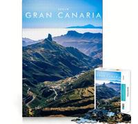 Adult Jigsaw Puzzles 1000 Pieces Gran Canaria Ideal Cut Decor Brain Teaser Gift Idle Fun Time Birthday Hobby Gift (38x52cm)