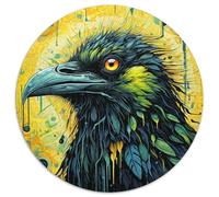 Adult Jigsaw Puzzles 1000 Pieces Green Crow Puzzle 1000 Pieces Jigsaw Educational Activity for Cognitive Skills Cognitive Skill Improvement (67.5x67.5cm)