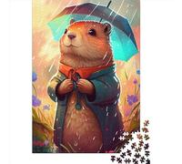 Adult Jigsaw Puzzles 1000 Pieces Groundhog Marmot Animal Paper Jigsaw Puzzles for Adults Educational Game Challenge Toy 1000pcs (38x26cm)