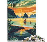 Adult Jigsaw Puzzles 1000 Pieces Ha Long Bay Vietnam Puzzles for Adults Teenagers Teenager Man Woman Gift 38x26cm/1000pcs