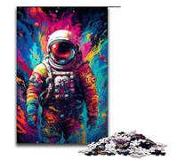 Adult Jigsaw Puzzles 1000 Pieces Handsome Astronaut Home Decoration Puzzle Toys Deal As Gifts for The Whole Family 75x50cm