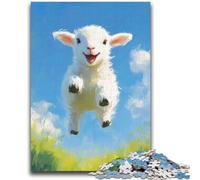 Adult Jigsaw Puzzles 1000 Pieces Happy Sheep Baby Adult Jigsaw,Educational Games Home Decoration Unique Home Decor And Gifts (26x38cm)