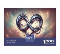 Adult Jigsaw Puzzles 1000 Pieces Heart Infinity Symbol-3 Jigsaws for Adults Toy Wall Decor Home Decoration Educational Challenge 70x50cm/1000pcs