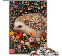 Adult Jigsaw Puzzles 1000 Pieces Hedgehog Art, Brain Teaser For Wall Decoration Unique Birthday And Xmas Gifts for for Age 14 (Size 26x38cm)