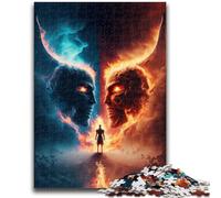 Adult Jigsaw Puzzles 1000 Pieces Hell Demons Puzzles,Challenging Family Activity Games DIY Toy for Home Wall Decor Gifts (26x38cm)