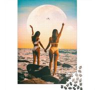 Adult Jigsaw Puzzles 1000 Pieces Here We Are Paper Puzzles for Adults Sustainable Puzzle Games 1000pcs (38x26cm)