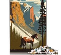 Adult Jigsaw Puzzles 1000 Pieces Horse Art Series Style 6 Paper Puzzles for Adults & Teenager for Adults& Teens Age 12 Years Up 38x26cm/1000pcs