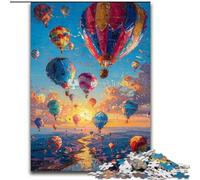 Adult Jigsaw Puzzles 1000 Pieces Hot Air Balloon Oil Painting, Family Entertainment Toys Is Ideal As Gifts for The Whole Family for 14+ (Size 26x38cm)