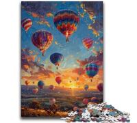 Adult Jigsaw Puzzles 1000 Pieces Hot Air Balloon Oil Painting for And from 14 Years And over Play Toys Because It Is Ideal As A Gift for The Whole Family 50x75cm