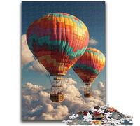 Adult Jigsaw Puzzles 1000 Pieces Hot Air Balloon Teenager Jigsaw,Stress Reliever Staycation Kill Time Home Decoration Toys (26x38cm)