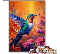 Adult Jigsaw Puzzles 1000 Pieces Hummingbird Art Jigsaw Puzzle 1000 Pieces Family Activity Game for Teenagers, Challenging Brain Teaser size 50x75cm
