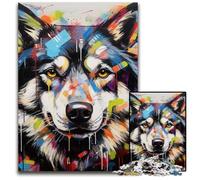 Adult Jigsaw Puzzles 1000 Pieces Hyena Graffiti Jigsaw Puzzles for Adults High-Difficulty Brain Teaser for Teenagers 50x75CM/19.68x29.52inch