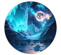 Adult Jigsaw Puzzles 1000 Pieces Ice Cold Antarctica Round Jigsaw Puzzles 1000 Pieces for Adults DIY Home Decor Gift, Brain Teaser Game 1000pcs (67.5x67.5cm)