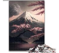 Adult Jigsaw Puzzles 1000 Pieces Japanese Cherry Blossoms Puzzles for Adults size 38x26cm Home Decor Brain Teaser Game for Teenagers & Family Interaction