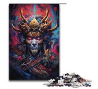Adult Jigsaw Puzzles 1000 Pieces Japanese Sakura Samurai Home Decoration Puzzle Toys Deal As Gifts for The Whole Family 1000 PCS(38x26cm)