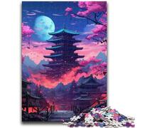 Adult Jigsaw Puzzles 1000 Pieces Japanese Temples 1000 Pieces for Teenagers,Birthday Present, Gifts, Wall Art for Age 14 Years Up (26x38cm)