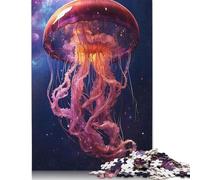 Adult Jigsaw Puzzles 1000 Pieces Jellyfish Wooden Puzzle for Adults And Teenager Sustainable Puzzle for Adults | Games 1000pcs (75x50cm)