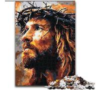 Adult Jigsaw Puzzles 1000 Pieces Jesus 1000 Pieces Puzzles for Adults for Birthdays, Holidays, Space Party Decorations (Size 26x38cm)
