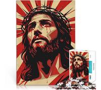 Adult Jigsaw Puzzles 1000 Pieces Jesus Christ Crown of Thorns Religious Art Family Activity Home Decoration Toys 50x70cm