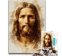 Adult Jigsaw Puzzles 1000 Pieces Jesus,Decompressing Intellectual Educational Toy Is Ideal As Gifts for The Whole Family 38x26cm