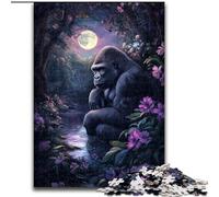 Adult Jigsaw Puzzles 1000 Pieces Jungle Chimpanzee Challenging Family Activity Games DIY Toy for Home Wall Decor Gifts 26x38cm