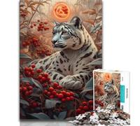 Adult Jigsaw Puzzles 1000 Pieces Jungle Leopard,Educational Games Home Decoration Educational Game for Birthday,Chrismas (75x50cm)