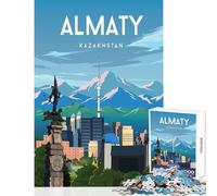 Adult Jigsaw Puzzles 1000 Pieces Kazakhstan Jigsaw Puzzles for Adults Difficult Challenge Train Your Brain And Hands Family Fun & Game Night (50x75cm)