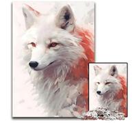 Adult Jigsaw Puzzles 1000 Pieces Kitsune Japanese White FoxImpossible Jigsaw Puzzles for Adults Brain Challenge Gift Educational Activity for Teenagers 1000 PCS(75x50cm)