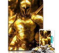 Adult Jigsaw Puzzles 1000 Pieces Knight Adult Puzzles,Learning Educational Toys Family Games Unique Birthday And Gifts 26x38cm