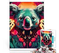 Adult Jigsaw Puzzles 1000 Pieces Koala in Bloom Dekomprimierendes intellektuelles Lernspielzeug Wanddekoration75x50cm