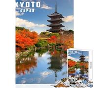 Adult Jigsaw Puzzles 1000 Pieces Kyoto Japan Map Jigsaw Puzzle 1000 Hands-on Game Great Gifts for Games Analysis And Logic (38x52cm)