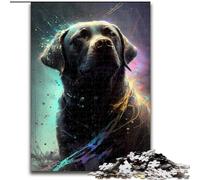 Adult Jigsaw Puzzles 1000 Pieces Labrador Retriever Dog Puzzles for Adults size 50x75cm Ideal for Family Fun, Relaxation