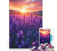 Adult Jigsaw Puzzles 1000 Pieces Lavender Field at Sunset DIY Toys Parent-child Interaction Unique Birthday And Xmas Gifts 50x75cm